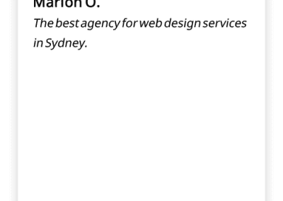 Google Reviews - Marion O