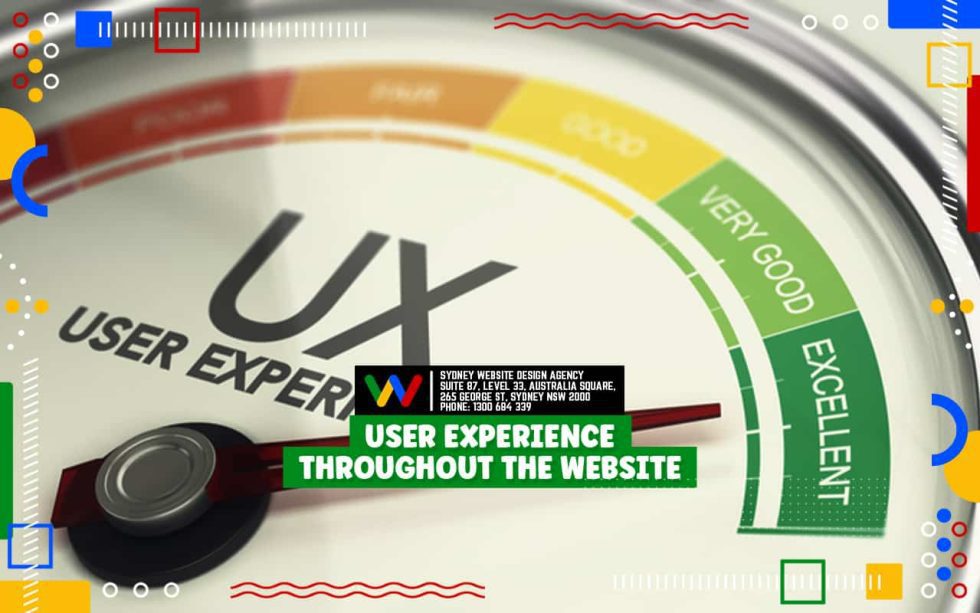 User Experience Throughout The Website User-Experience-Throughout-The-Website