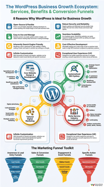 WordPress Website Designer infographic WordPress Website Designer infographic