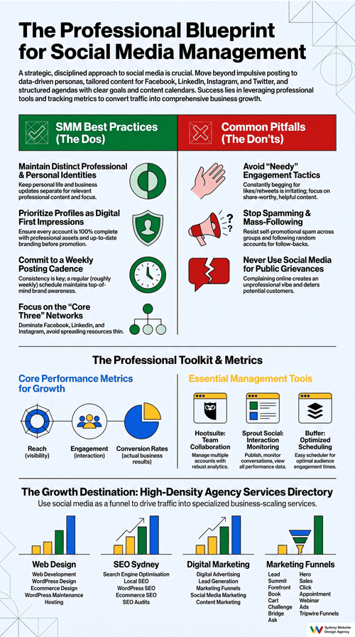 social media management Infographic