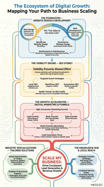 web designing infographic